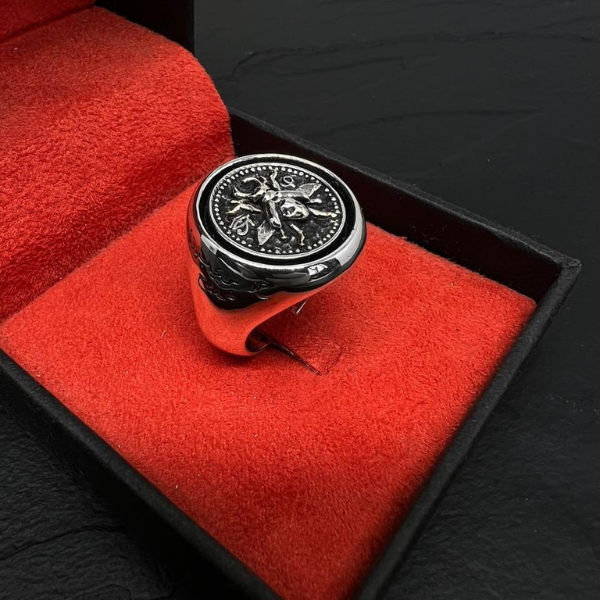 Khepri Silver Ring