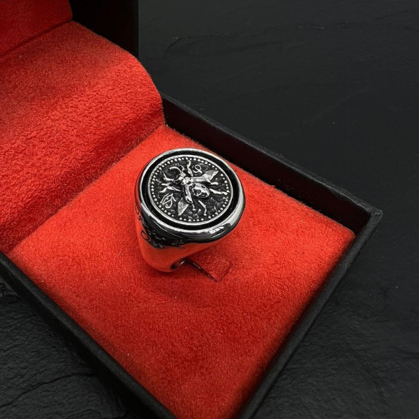 Khepri Silver Ring