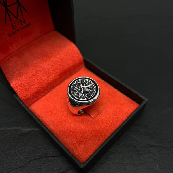 Khepri Silver Ring