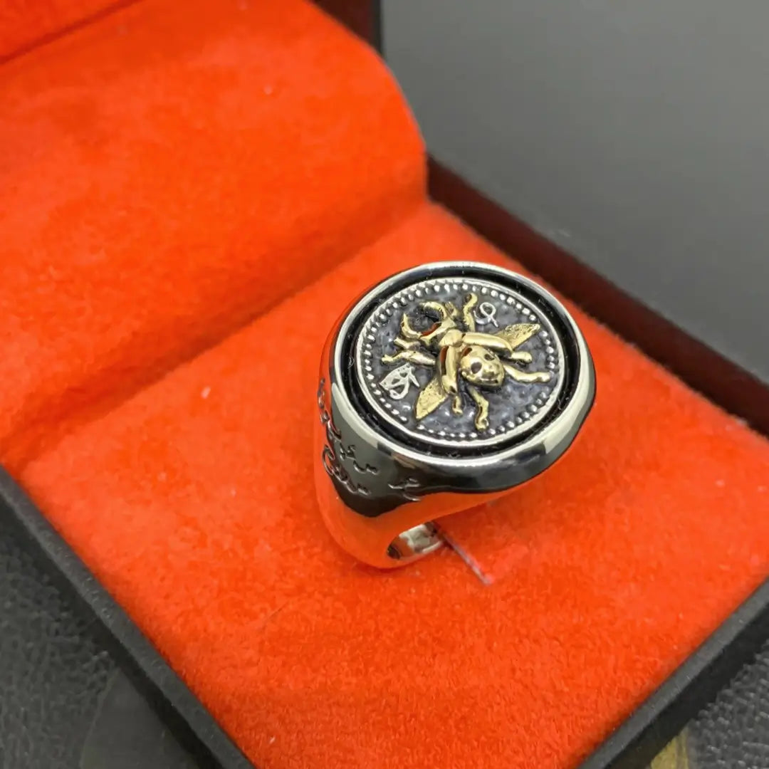 ANEL KHEPRI PRATA & OURO (ESCARAVELHO)