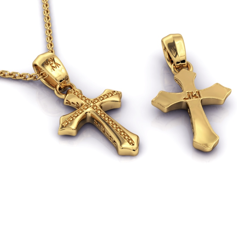 COLAR FAITH CRUZ EM OURO